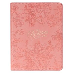 Journal Handy Pink He Restores My Soul Ps. 23:3