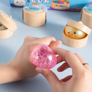 Smile Bun Stress Relief Squishy – Sensory Fidget Toy