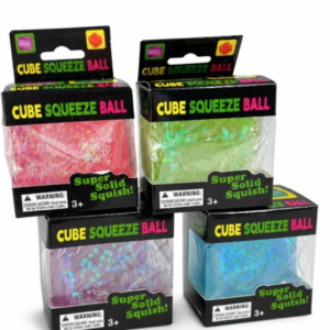 GLITTER CUBE SQUISHY (BOXED)