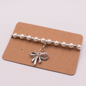 Beautifully Tied Pearl Bracelet