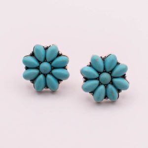 Hope in Bloom Turquoise-Style Stud Earrings