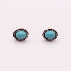 Quiet Strength Turquoise-Style Studs