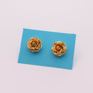 Golden Morning Floral Studs