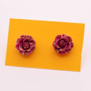Keep Blooming Floral Studs – Pink