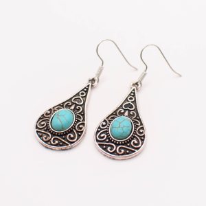 Desert Hope Turquoise-Style Teardrop Earrings