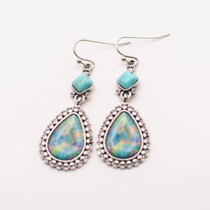 Peaceful Waters Blue Teardrop Earrings