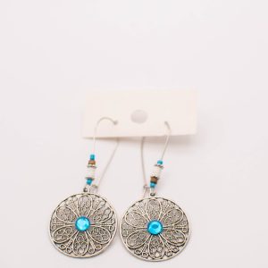 Bright Horizons Turquoise Medallion Earrings