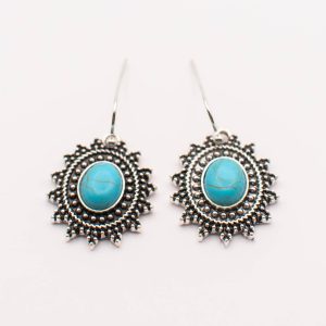 Desert Sun Turquoise-Style Drop Earrings
