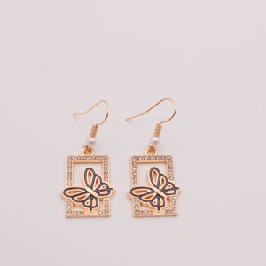 New Wings Butterfly Sparkle Drop Earrings