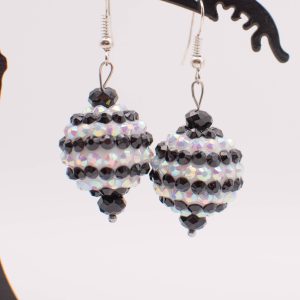 Light & Shadow Black and White Sparkle Drops