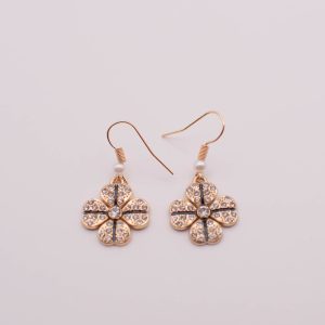 Shine Where You’re Planted Floral Sparkle Earrings