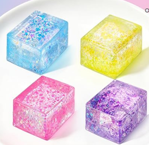 RECTANGLE BLOCK GLITTER SQUISHY