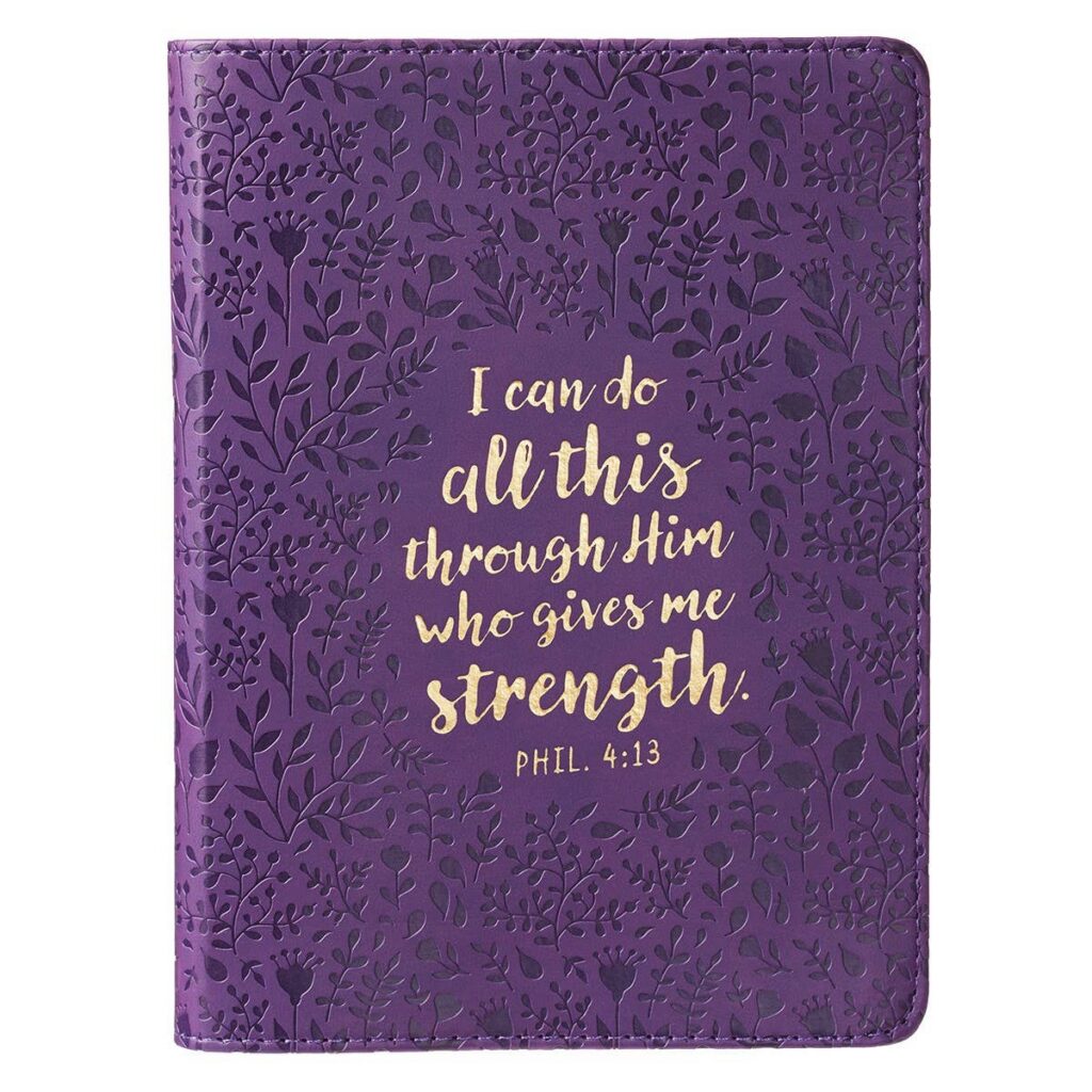 Journal Handy Purple I Can Do All This Phil. 4:13