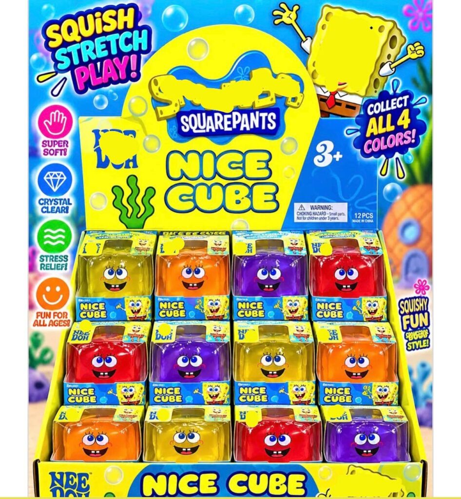 Cube Super Squish – Fidget CUBE Yellow squarepants